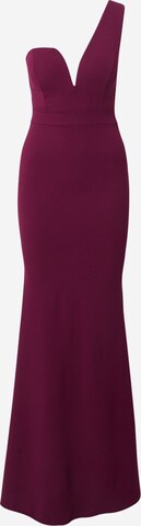 WAL G. - Vestido de festa 'GIGI' em roxo: frente