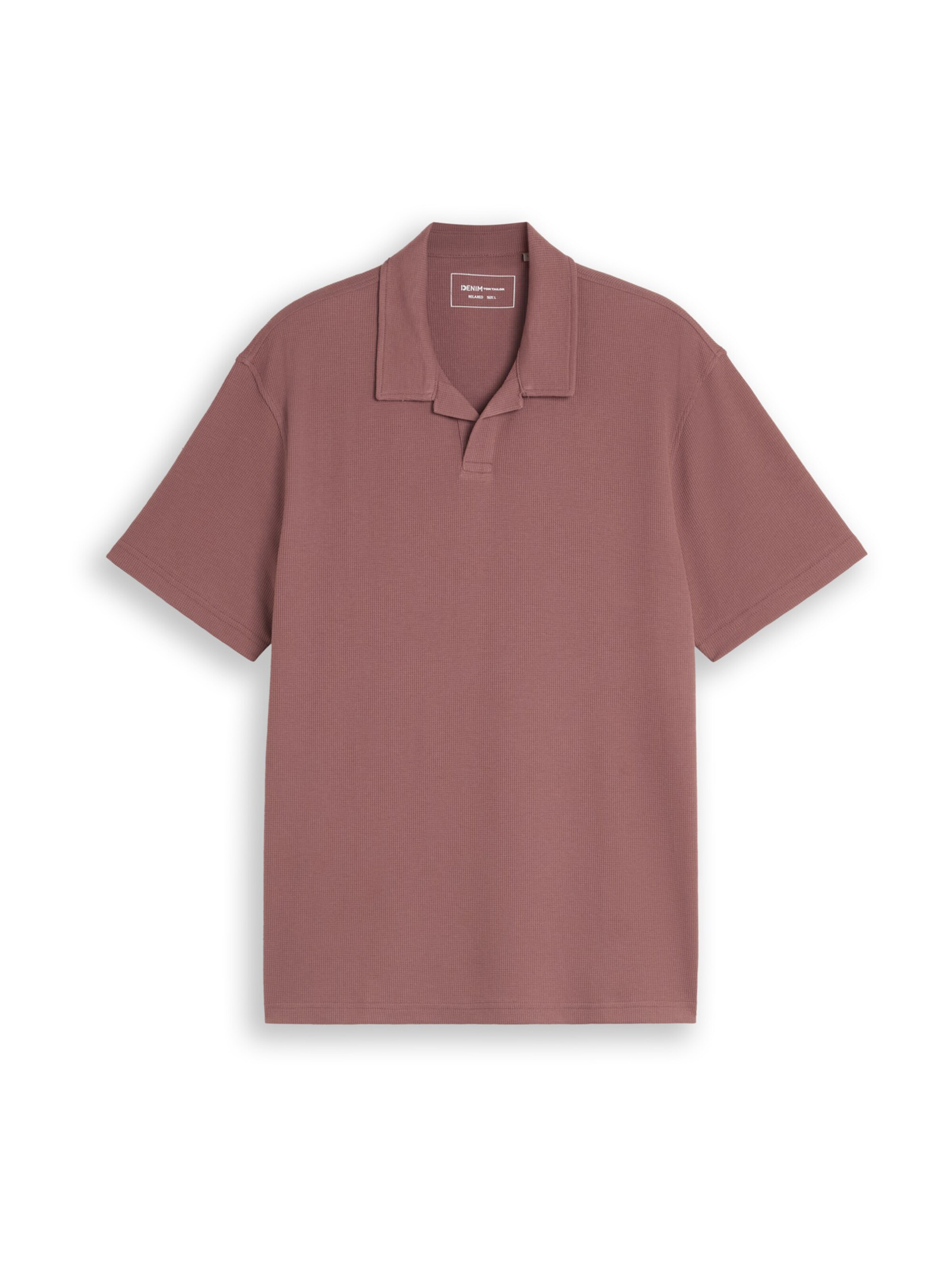 TOM TAILOR DENIM Poloshirt in Lila: Vorderseite
