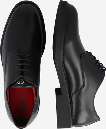 HUGO Red Buty sznurowane 'Luxity' w kolorze czarny