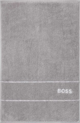 Serviette BOSS en gris : devant