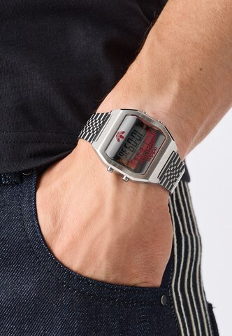 ADIDAS ORIGINALS Digitaal horloge in Zilver: voorkant