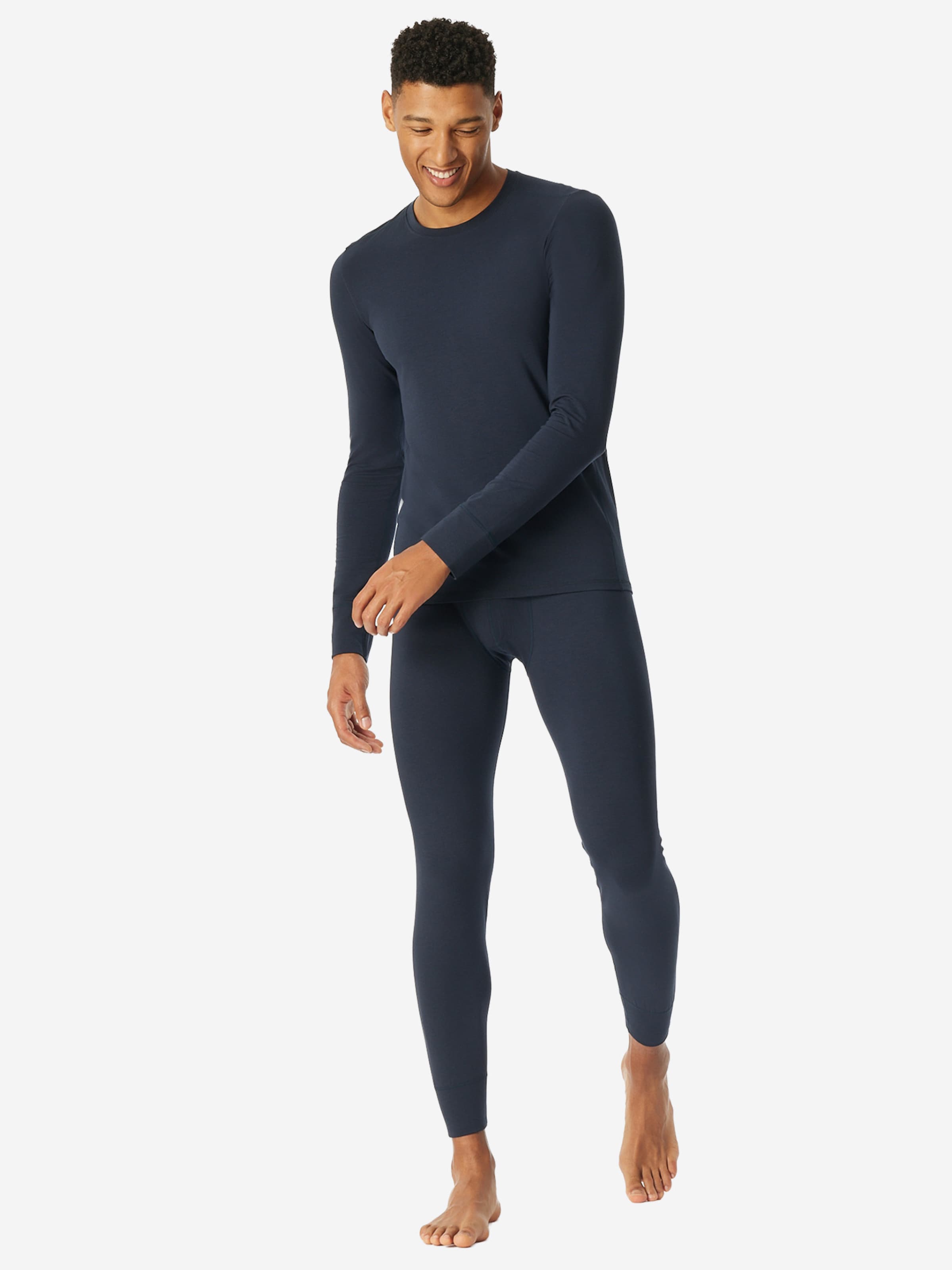 Sous-vêtements longs SCHIESSER en bleu
