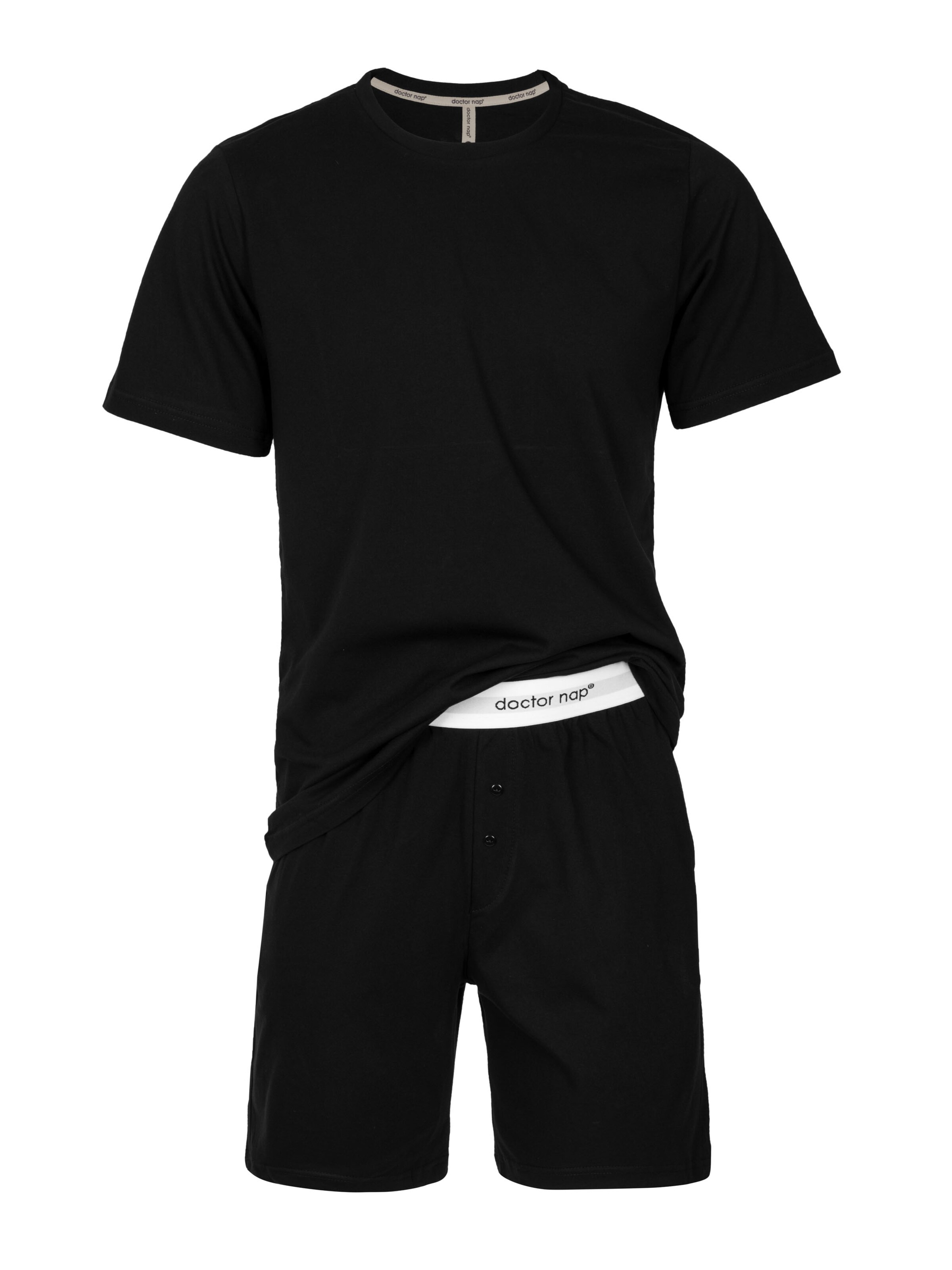 Doctor nap Short Pajamas 'Doctor Nap' in Black: front