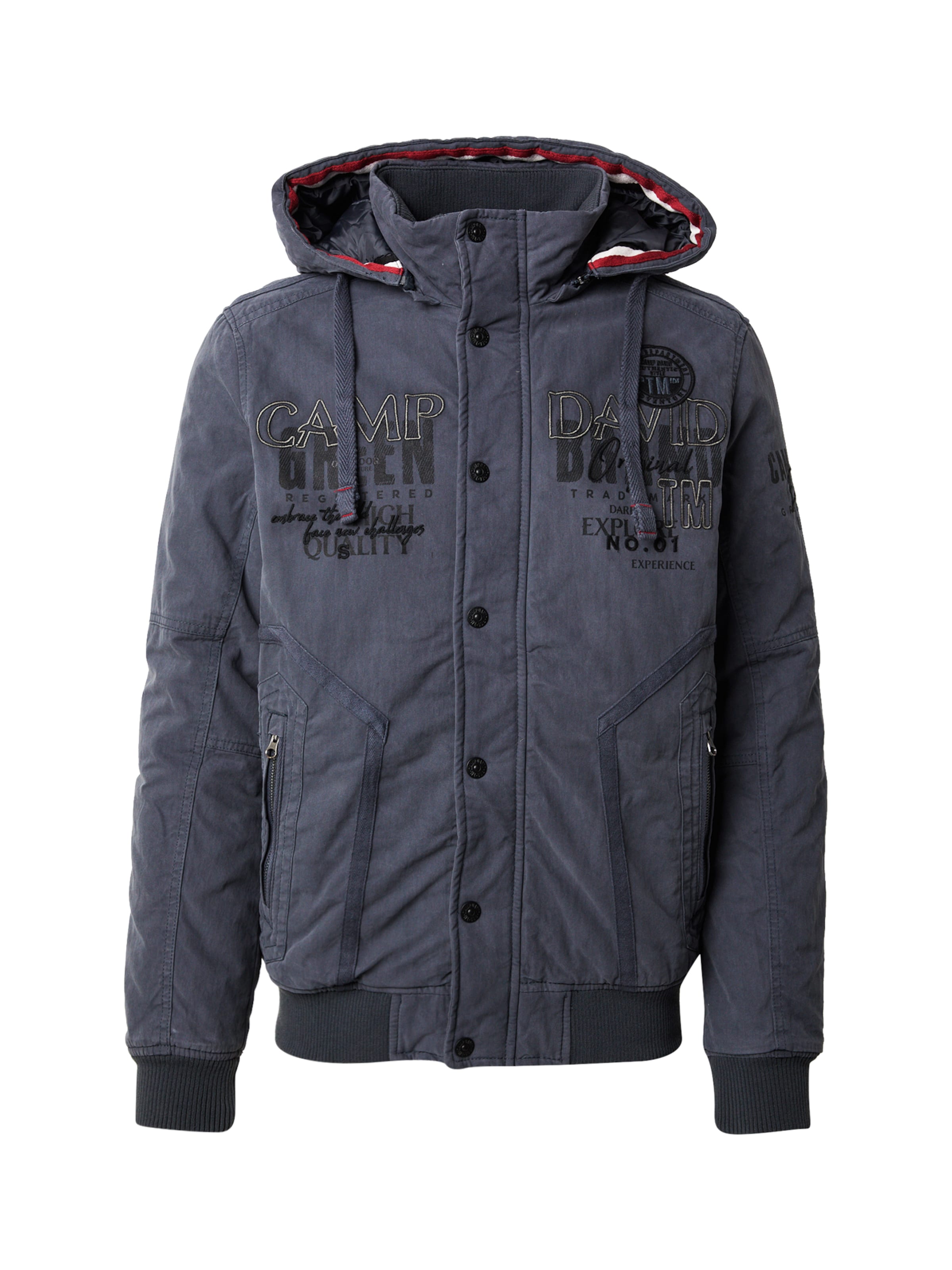 CAMP DAVID - Casaco meia-estação em roxo: frente