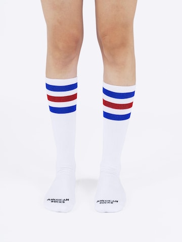 Chaussettes montantes 'American Pride' American Socks en blanc