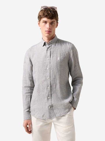 BOGNER Regular Fit Hemd 'Timi' in Grau: Vorderseite