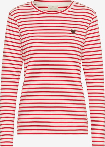 T-shirt 'Liddy' Kaffe en rouge : devant