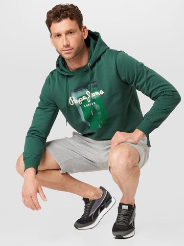 Pepe JeansSweater majica 'PIERCE' - zelena boja