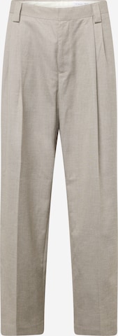 TOPMAN Wide Leg Laskoshousut värissä harmaa: etupuoli