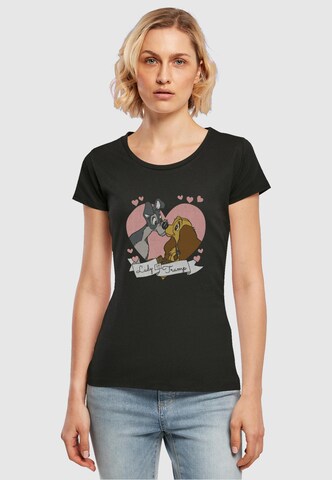 ABSOLUTE CULT T-Shirt 'Lady And The Tramp - Love' in Schwarz