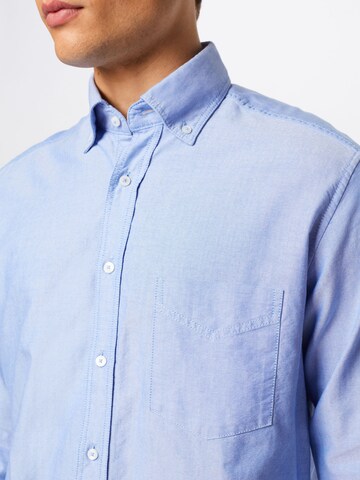 ETERNA Regular fit Button Up Shirt in Blue