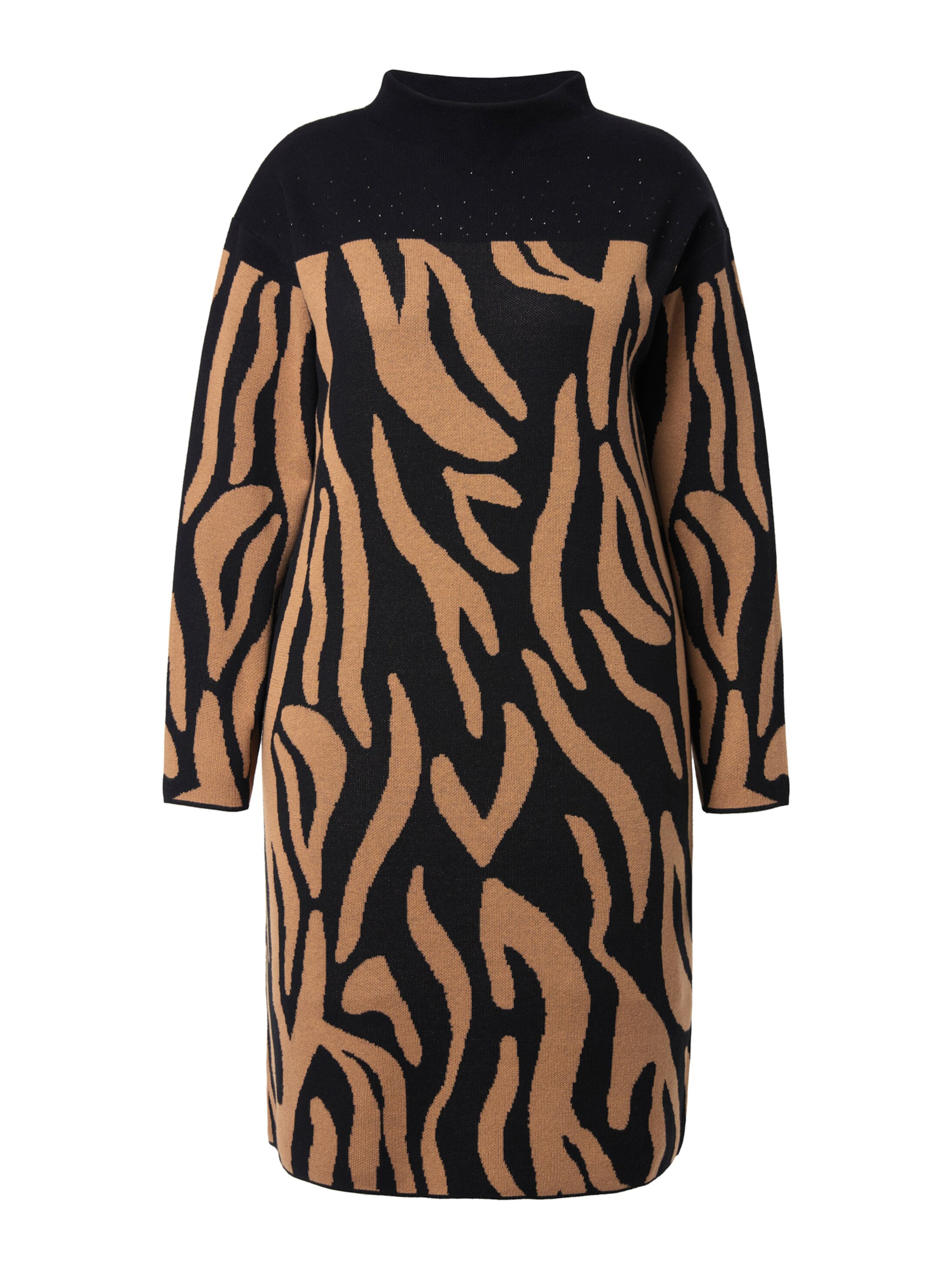 Ulla Popken Strickkleid in Braun: Vorderseite