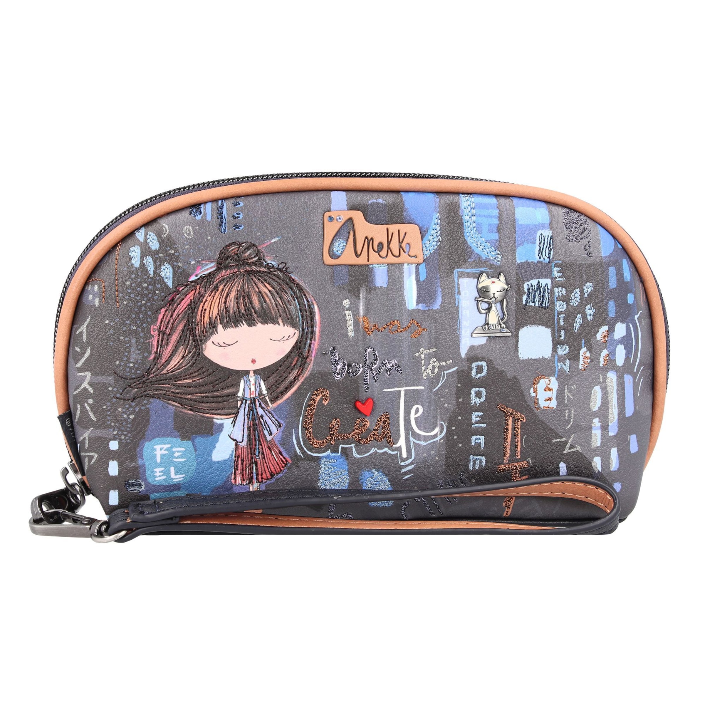 Anekke Portemonnaie 'Contemporary' in Blau: Vorderseite