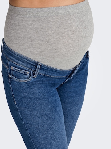 Only Maternity Skinny Jeans 'OLMCRUZ' i blå