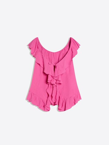 Chemisier Bershka en rose : devant