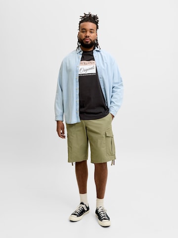 Jack & Jones Plus - Camiseta 'JORHyeres' en negro
