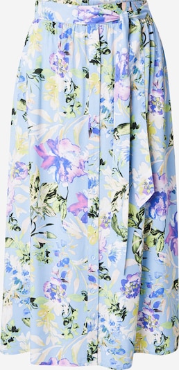 Sijonas 'YASSAVANNA' iš YAS, spalva – šviesiai mėlyna / geltona / šviesiai violetinė / juoda, Prekių apžvalga