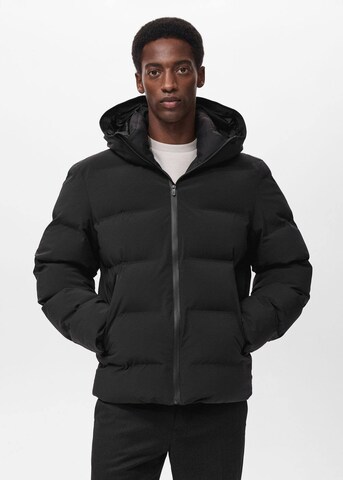 MANGO MAN Winter Jacket 'Coli' in Black: front