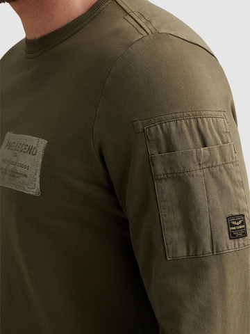 PME Legend - Sudadera 'Sweatshirt with artworks and flight pocket' en verde