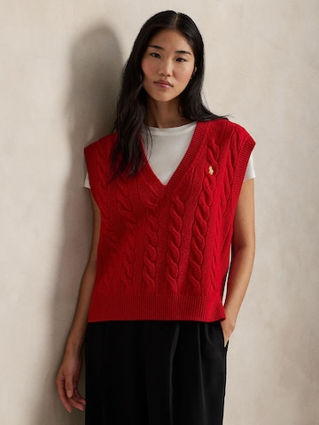 raudona Polo Ralph Lauren Megztinis: priekis