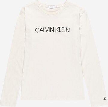 Calvin Klein Jeans - Camiseta en blanco: frente