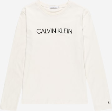 Calvin Klein Jeans Shirt in White: front