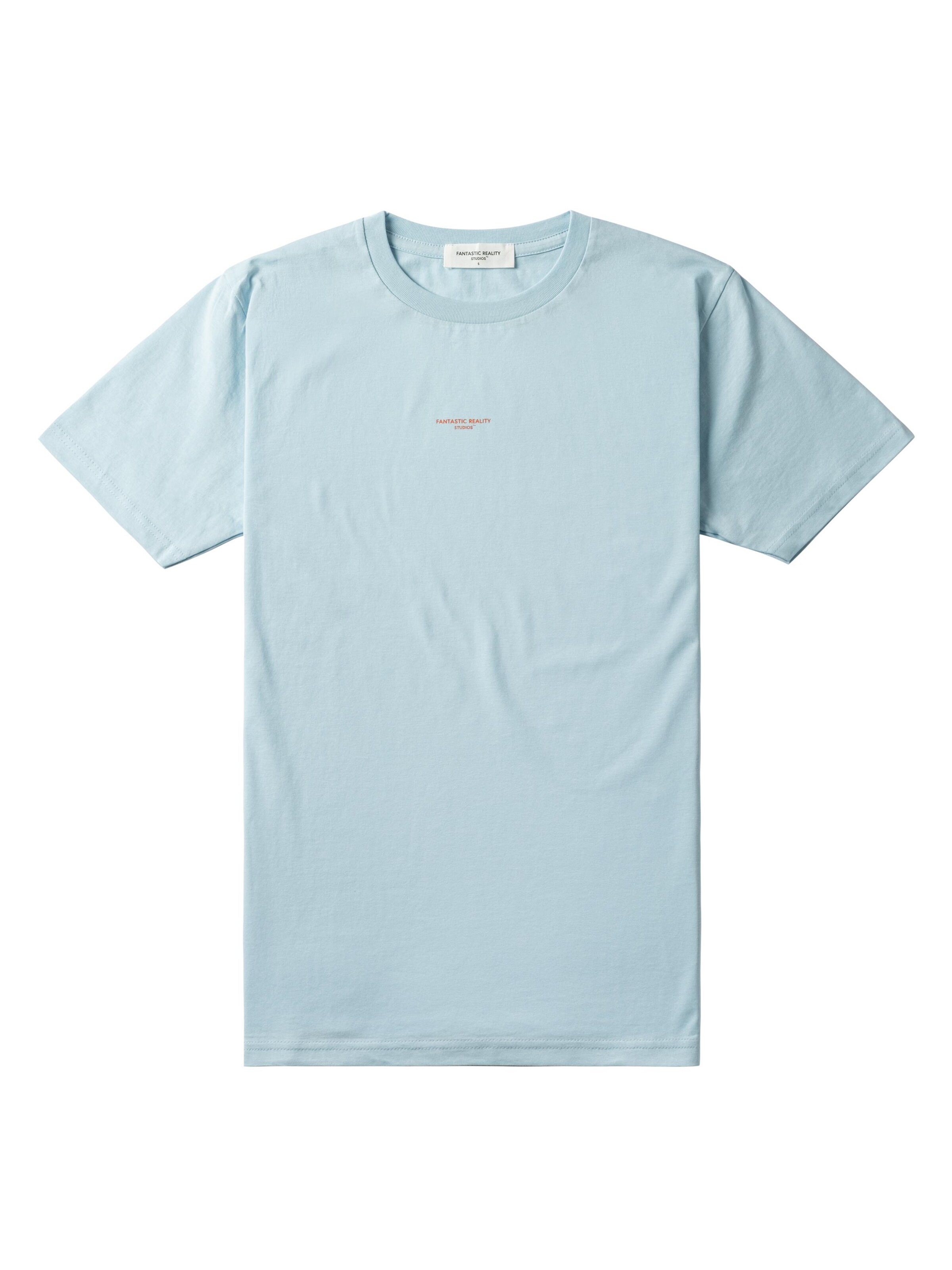 FANTASTIC REALITY STUDIOS Shirt 'MINI LOGO – Bio-Baumwolle'‌‌‌‌‌‌‌‌‌‌ in Blau: Vorderseite