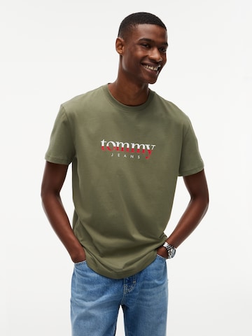 Tommy Jeans Футболка в Зеленый: спереди