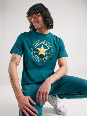 Tricou 'CHUCK' de la CONVERSE pe verde: față