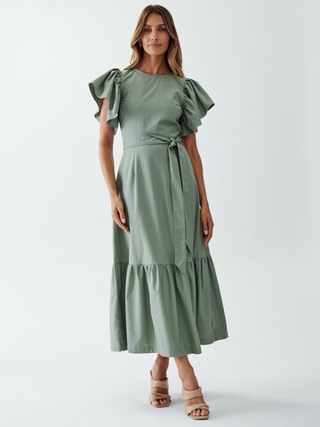 Willa - Vestido 'FLUTTER' en verde: frente