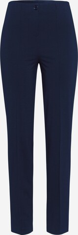 MARC AUREL Regular Pleated Pants in Blue: front