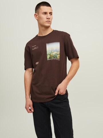 JACK & JONES Shirt 'FIREFLY' in Brown: front