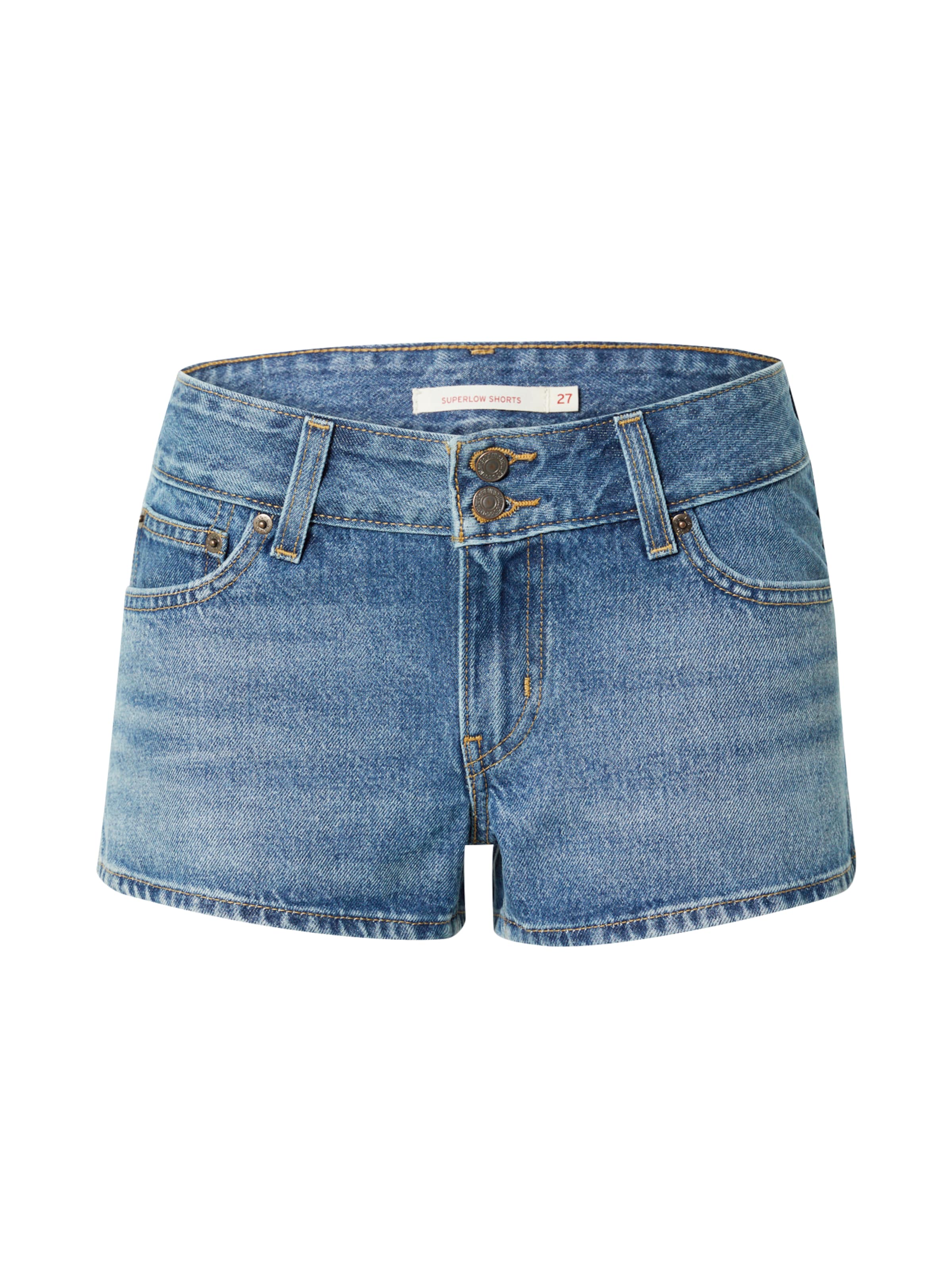 LEVI'S ® Džínsy 'Superlow Short' - Modrá: predná strana