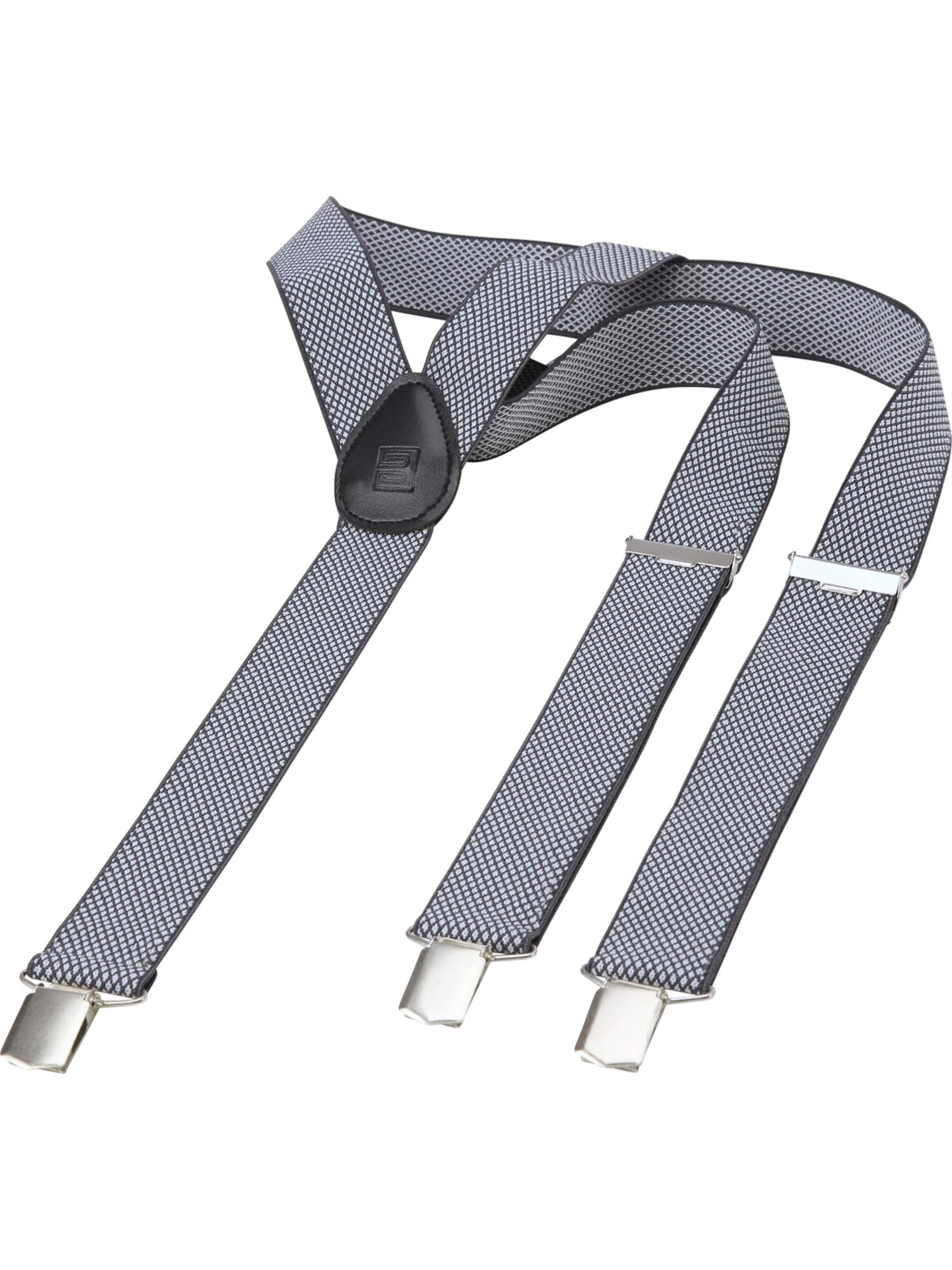 BABISTA Suspenders 'Tiberio' in Grey: front