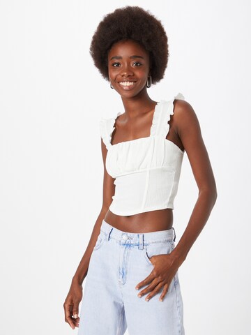 Gina Tricot Top 'Pella' in White: front