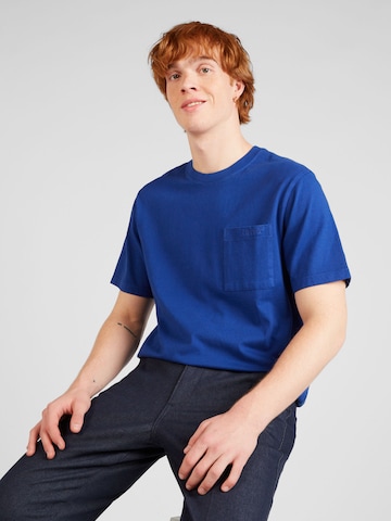 LEVI'S ® Shirt 'SS Pocket Tee RLX' in Blauw: voorkant