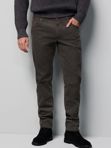 MEYER Slim fit Pants in Grey: front