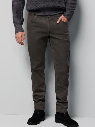 Coupe slim Pantalon MEYER en gris : devant