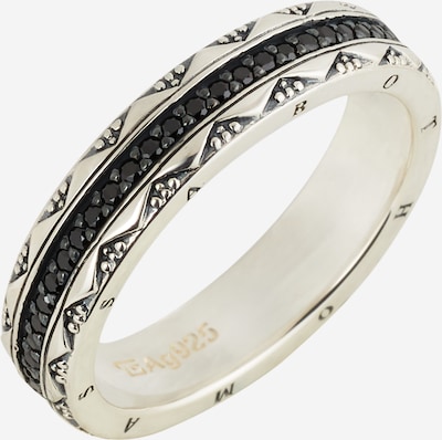 Thomas Sabo Ring in schwarz / silber, Produktansicht