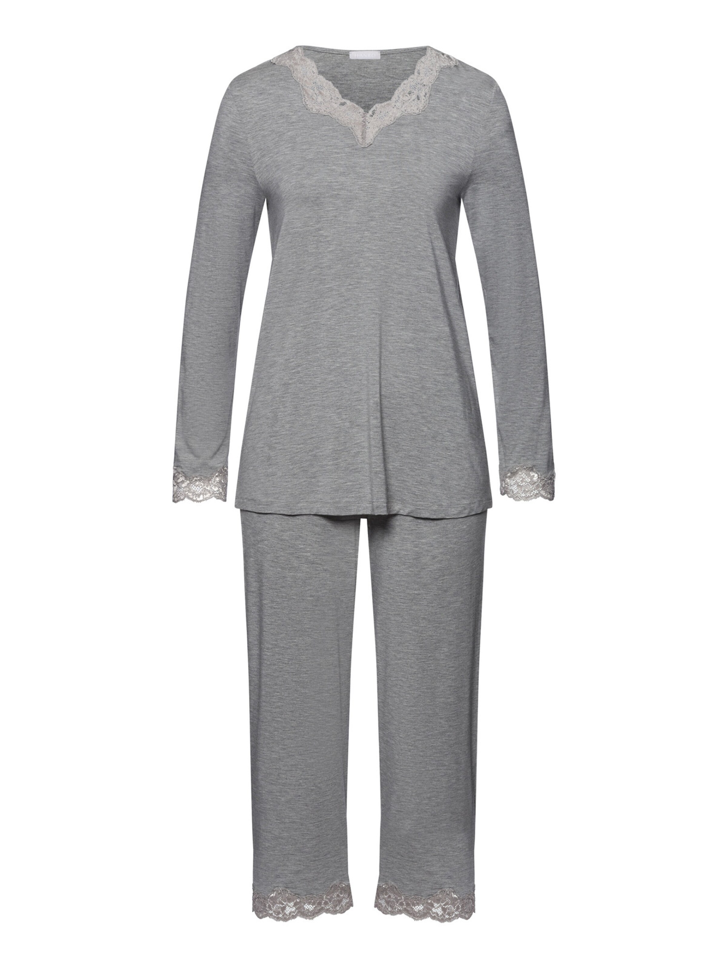 Pyjama ' Natural Elegance ' Hanro en gris : devant
