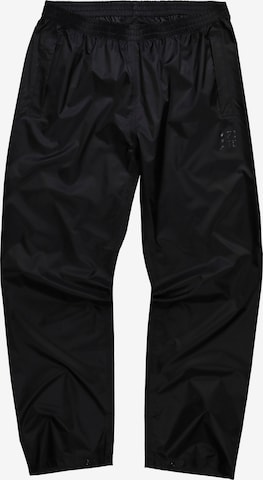 JAY-PI Tapered Athletic Pants in Black: front