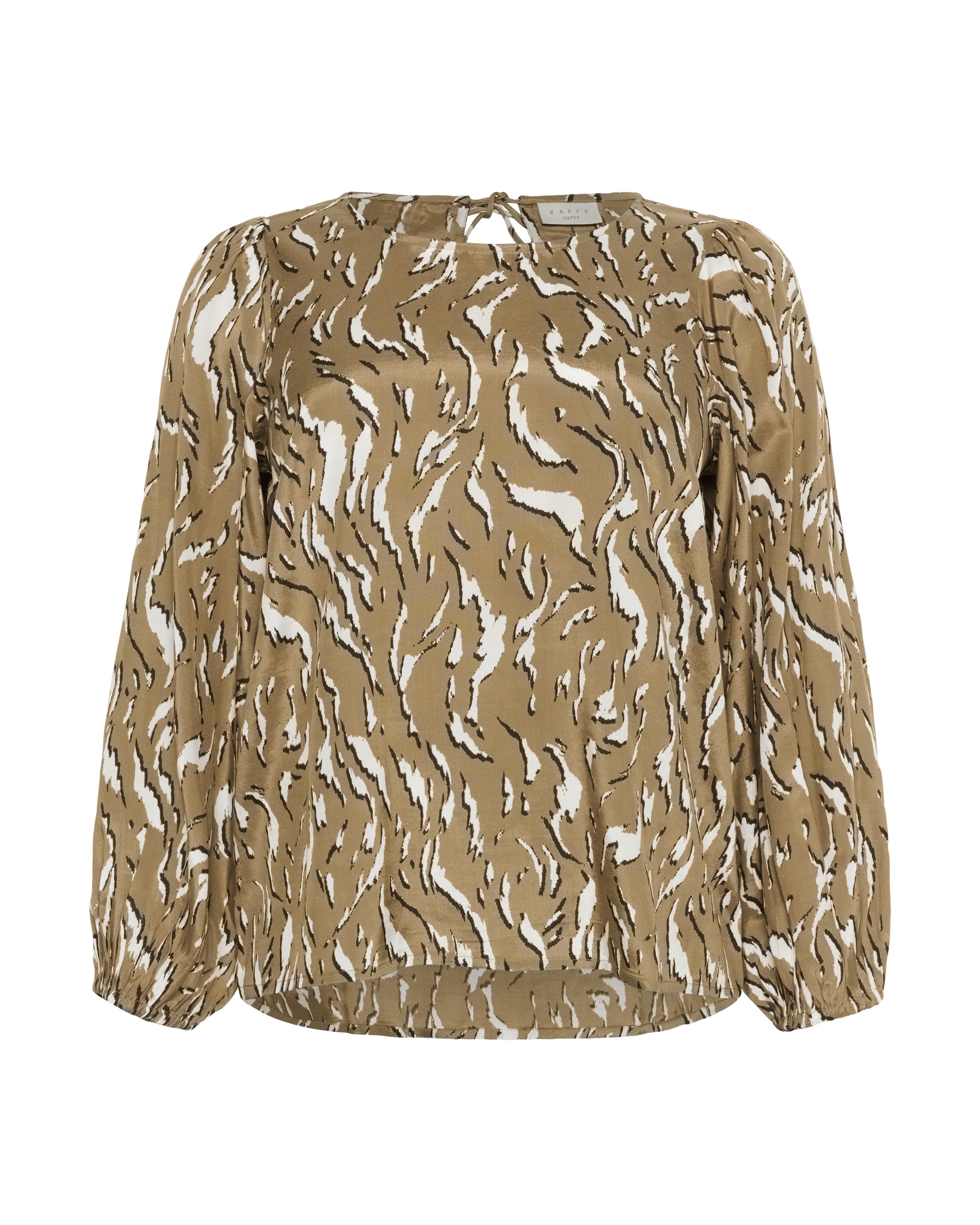 KAFFE CURVE Pluus 'Milina', värv beež: eest vaates