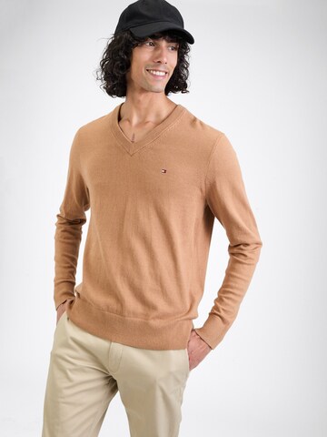 TOMMY HILFIGER Pullover in Beige: Vorderseite
