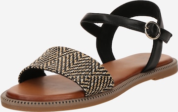 s.Oliver Sandals in Black: front