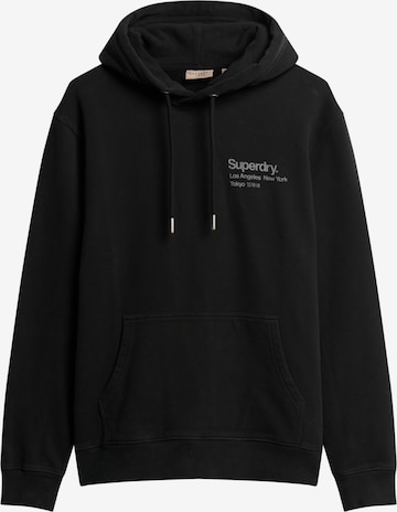 Superdry Collegepaita värissä musta: etupuoli