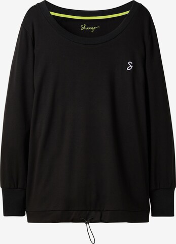 SHEEGO Athletic Sweatshirt in Black: front