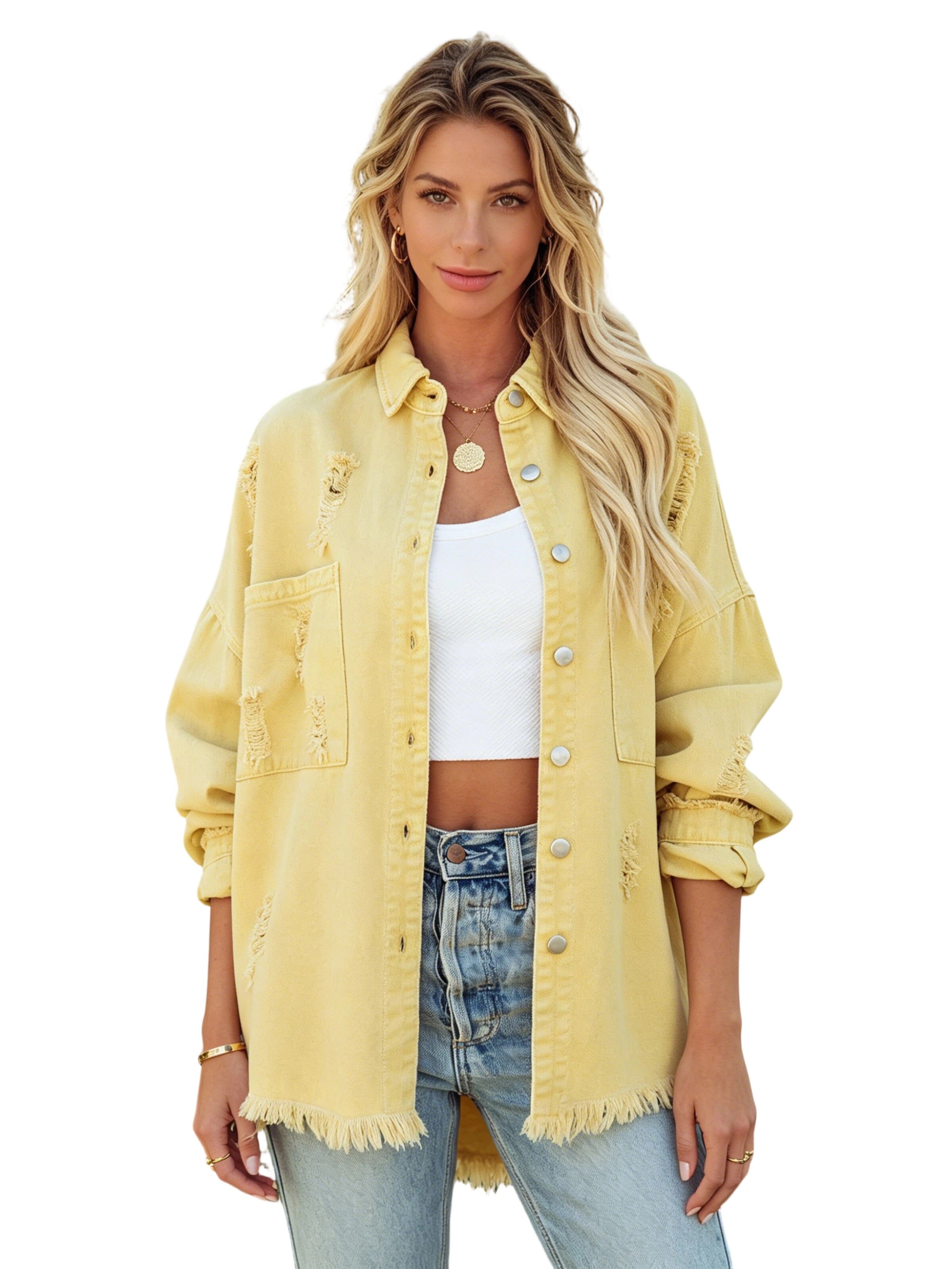 Yesfashion Übergangsjacke‌ in Gelb: Vorderseite