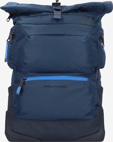 Piquadro Backpack 'Corner ' in Blue: front