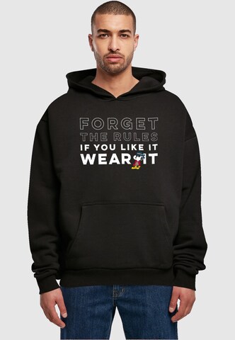Merchcode Sweatshirt 'Peanuts - If You Like It Wear It' in Zwart: voorkant