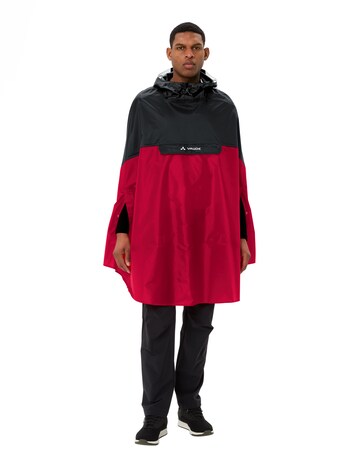 VAUDE Outdoor jacket 'Covero Poncho II' in Red